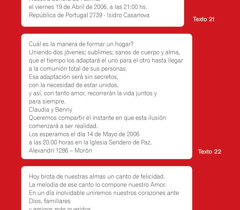 Textos para Invitaciones de Casamiento